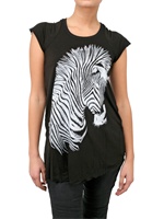 LAUREN MOSHI - ZEBRA JERSEY T-SHIRT
