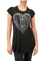 LAUREN MOSHI - SWORD HEART JERSEY T-SHIRT