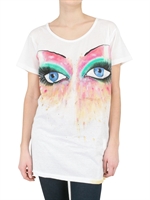 CIVICO 324 - HANDBEMALTES EYE JERSEY T-SHIRT
