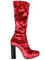 STRATEGIA - 120MM STRETCH VELVET BOOTS
