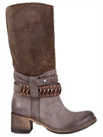 STRATEGIA - 50MM VINTAGE NUBUCK AND SUEDE BOOTS