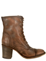 STRATEGIA - 60MM VINTAGE LEATHER LACE UP BOOTS