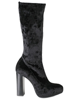 STRATEGIA - 120MM STRETCH VELVET BOOTS