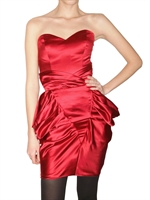 EMANUEL UNGARO - SILK DUCHESSE DRESS - RED