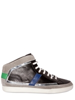 DIOR HOMME - SUEDE INSERTS CALF SNEAKERS