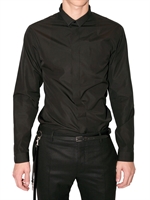DIOR HOMME - CONCEALED CLOSURE POPLIN SHIRT