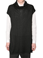 DIOR HOMME - KNITTED CASHMERE SHORT SLEEVED SWEATER