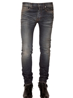 DIOR HOMME - 17.5 UNDER MY TRACK DRILL DENIM JEANS