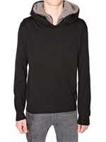 DIOR HOMME - DOUBLE HOODED KNIT SWEATER