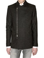 DIOR HOMME - ZIPPED JERSEY WOOL JACKET