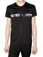 DIOR HOMME - NEVER TILL NOW PRINT JERSEY T-SHIRT