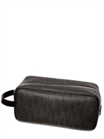 DIOR HOMME - COATED CANVAS LOGO MAKE-UP BAG