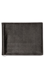 DIOR HOMME - COATED CANVAS LOGO CREDIT CARD HOLDER