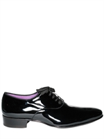 MAX VERRE - OXFORD PATENT CALFSKIN LACE-UP SHOES