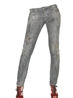 DSQUARED - JEANS SUPER SLIM IM GLITTER UND STRETCH DENIM