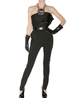 LANVIN - STRETCH WOOL HEAVY JERSEY JUMPSUIT