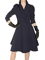LANVIN - WASHED WOOL PIQUÉ COAT