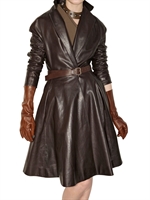 LANVIN - LEATHER COAT