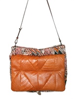 MISSONI - BORSA DI PELLE E STOFFA