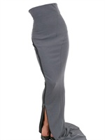 HAIDER ACKERMANN - STRETCH FELTED WOOL JERSEY SKIRT