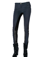 VERSACE - JEANS IM STRETCH DENIM UND VINYL