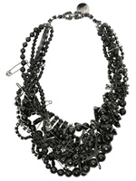 TOM BINNS - BETE NOIR BLACK BEADED NECKLACE - BLACK
