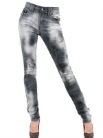 GALLIANO - JEANS HOHE TAILLE ENGE PASSFORM STRETCH DENIM