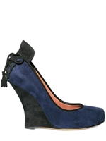 TABITHA SIMMONS - ZEPPA DI CAMOSCIO BICOLOR 115 MM
