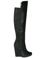 GARETH PUGH - STIVALE DI NAPPA E CAMOSCIO 140 MM