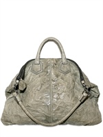 ELENA GHISELLINI - GRAINY WASHED LAMBSKIN TOP HANDLE