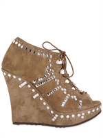 JIMMY CHOO - ZEPPA STRINGATA DI CAMOSCIO