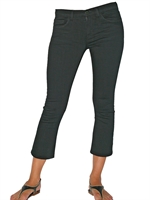 J BRAND - CROPPED FLARE STRECH DENIM JEANS