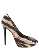 ROGER VIVIER - DÉCOLLÉTTE DI SATIN STAMPA ANIMALIER