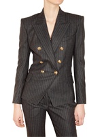 BALMAIN - WOOL FLANEL JACKET