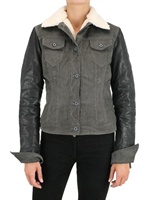 NOVEMBER - COURDOROY AND LEATHER JACKET