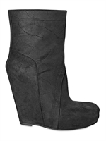 RICK OWENS - TRONCHETTO DI PELLE DÉLAVÉ