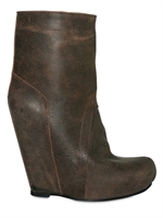 RICK OWENS - TRONCHETTO DI PELLE TESTURIZZATA