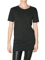 BALMAIN - DESTROYED JERSEY T-SHIRT