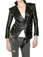 BALMAIN - NAPPA BIKER LEATHER JACKET