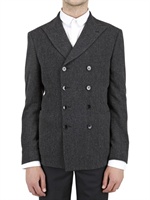PINO LERARIO - STRETCH WOOL JERSEY PEA JACKET