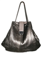 PAURIC SWEENEY - BORSA A SPALLA DI PITONE METALLIZZATO