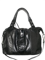 PAURIC SWEENEY - NAPPA & PYTHON MIX OVERNIGHT BAG