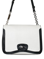 SALVATORE FERRAGAMO - BORSA A TRACOLLA IN PELLE SAFFIANO E NAPPA