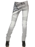 ROCKSTAR - STRETCH DENIM AMERICAN FLAG JEANS
