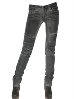 ROCKSTAR - STRETCH DENIM BIKER JEANS