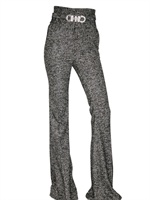FRANCESCO SCOGNAMIGLIO - HIGH WAISTED TWEED TROUSERS