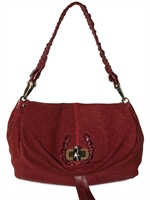 NINA RICCI - BORSA A TRACOLLA DI CAMOSCIO MEDIA