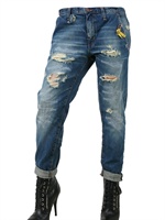 PEOPLE - JEANS IM DISTROYED LOOK DENIM