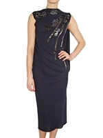 ROKSANDA ILINCIC - KLEID IM WOLLE GEORGETTE