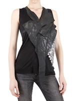 TROSMAN - EMBROIDERED AND PAINTED JERSEY TANK TOP